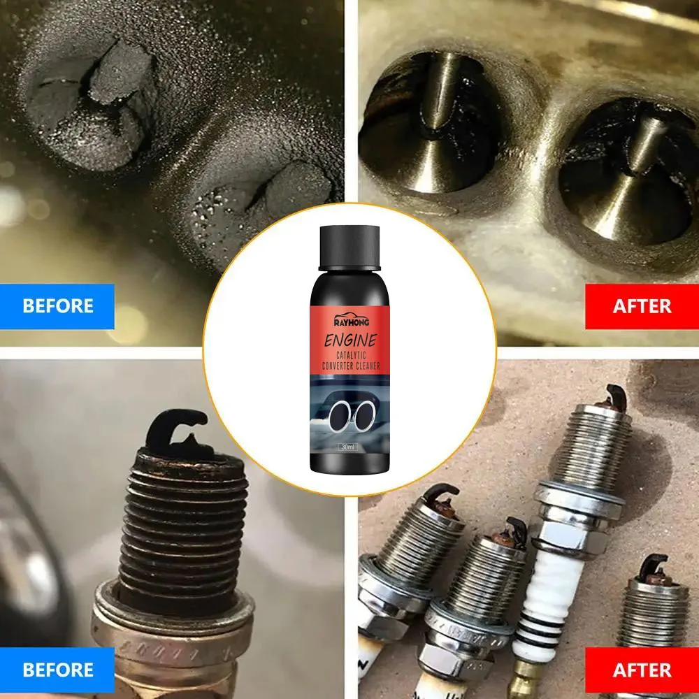 Car Catalytic Converter Cleaner Universal Gasoline Car Catalyst Engine Booster Cleaner Automotive Three-way Catalytic Converter