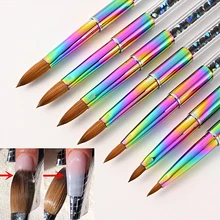 

Acrylic Nail Brush Nail Extension Uv Gel Builder Tools Professional Diy Carving Nails Art Pen Tool Acrylic Powder Manicure Tool