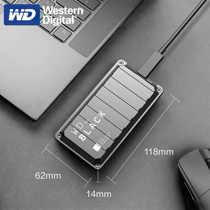   WD BLACK P50  ̺ SSD, ޴  ָ Ʈ ̺, Xbox PC  Mac ȣȯ , 500GB, 1TB, 2TB, 4TB
