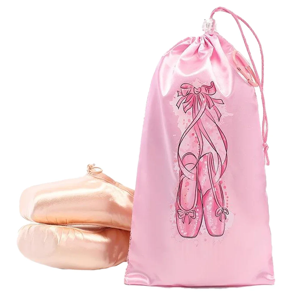 Portable Mesh Dance Bag Breathable Shoes Storage Pouch Girls Ballet Organizer Bags Shoe Pouches Bag Drawstring Dance Shoes Pouch
