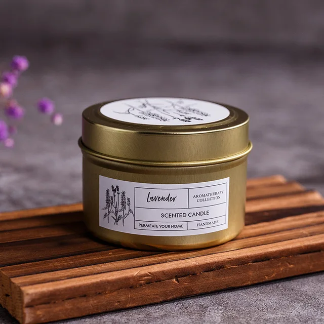 Vintage Gold Jar Illatos Gyertya Illóolajok Szójaviasz Aromaterápiás Szoba Otthoni Dekoráció Születésnapi Karácsonyi Ajándék Fotó Kellékek - Image 4