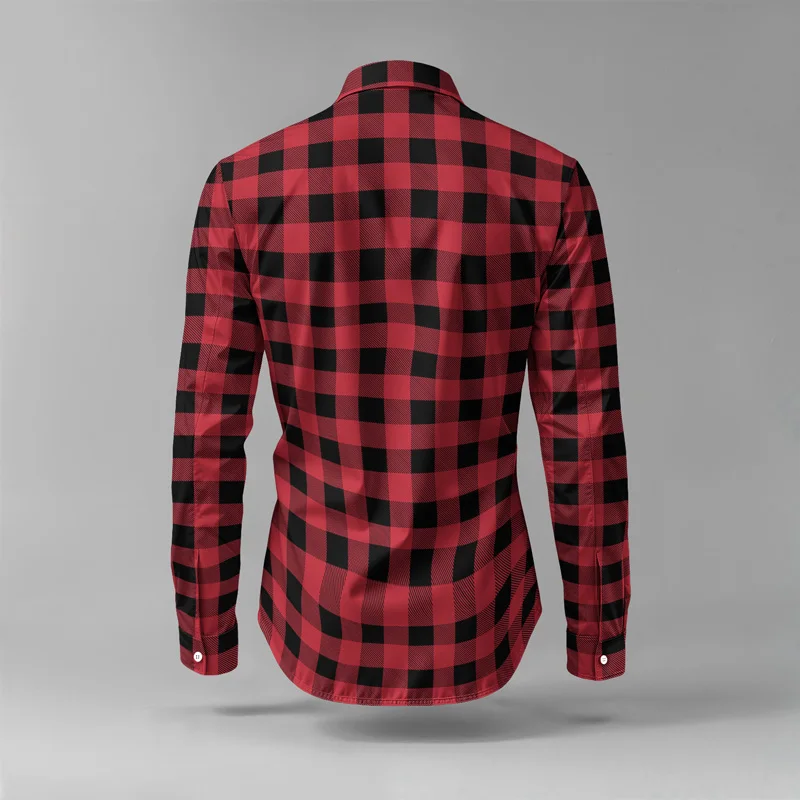 Set di camicie da uomo primavera estate 2025, stampate, alla moda, semplici, in due pezzi, a maniche lunghe, stile urbano di alta qualità_voghion.com