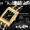 WWOOR Reloj New Fashion Ladies Diamond Watch Top Brand Luxury Square Wrist Watch Simple Women Dress Small Watch Relogio Feminino 2