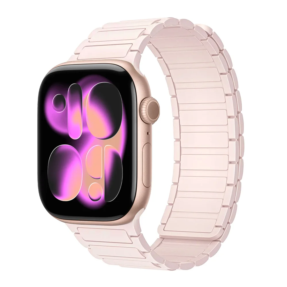 Magnetic Link Bracelet for Apple Watch - Elegant and Secure Strap