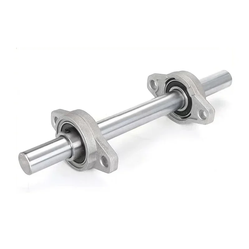 Linear Rail 316SS Optical Axis Shaft OD 8 10 12 15 20mm 2PC KP/KPL Bore Ball Bearing Pillow Block Mounted Support Zinc Alloy 1PC