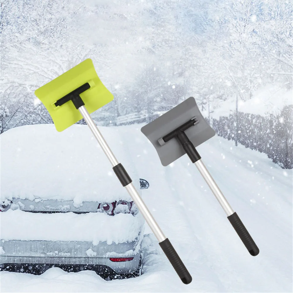 

Auto Snow Shovel Telescopic Snow Remover Brush Aluminum Alloy Winter Ice Scraper Multifunctional Snow Scraper Car Accessories