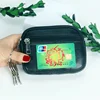 Women Mini Wallet PU Leather Female Purse Card Holder Coin Purse Short Wallets Small Purse Zipper Keychain Clutch Bag Wallet 3