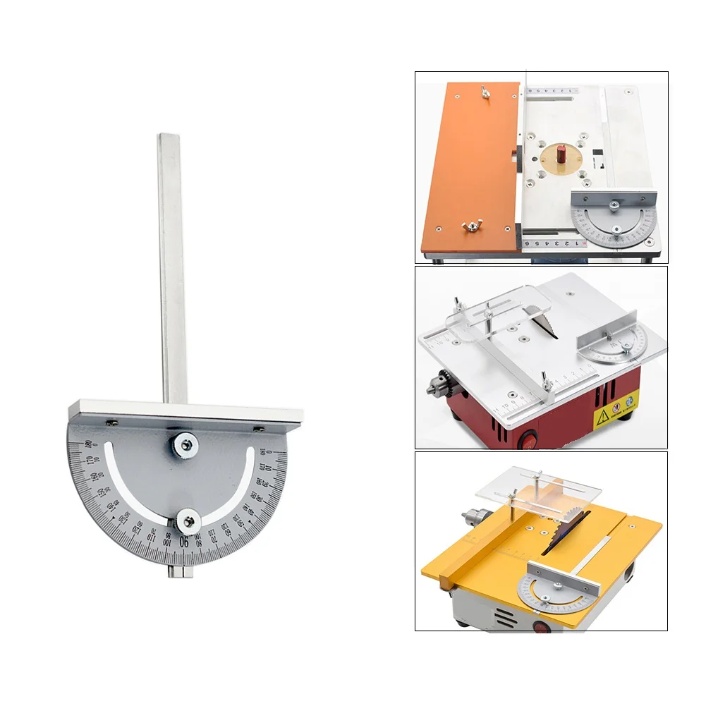 1 Pc Angle Ruler Mini Table Saw Circular Router Miter Gauge DIY T-slot Design Woodworking Machines Angle Ruler Measuring Tools 3
