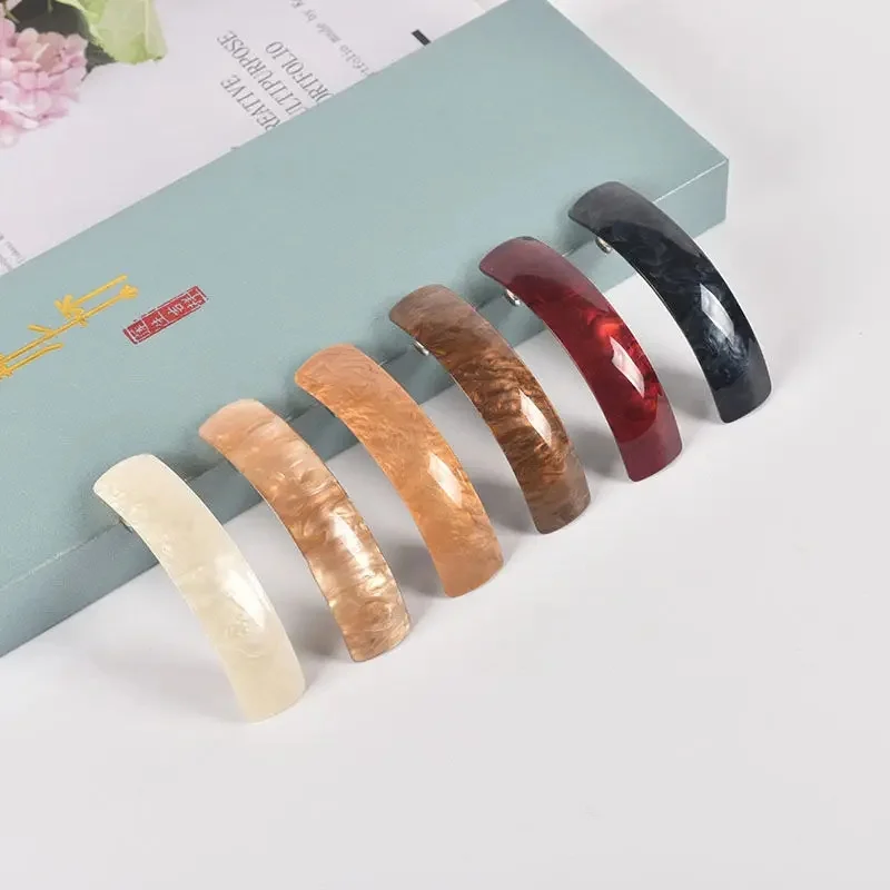 3 pieces of water pattern hair clip set ponytail stabilizer all hair types and styles plastic hair clips