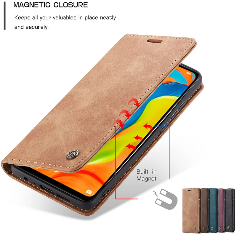 Luxurious Wallet Flip Magnetic Leather Phone Case with Card Holder