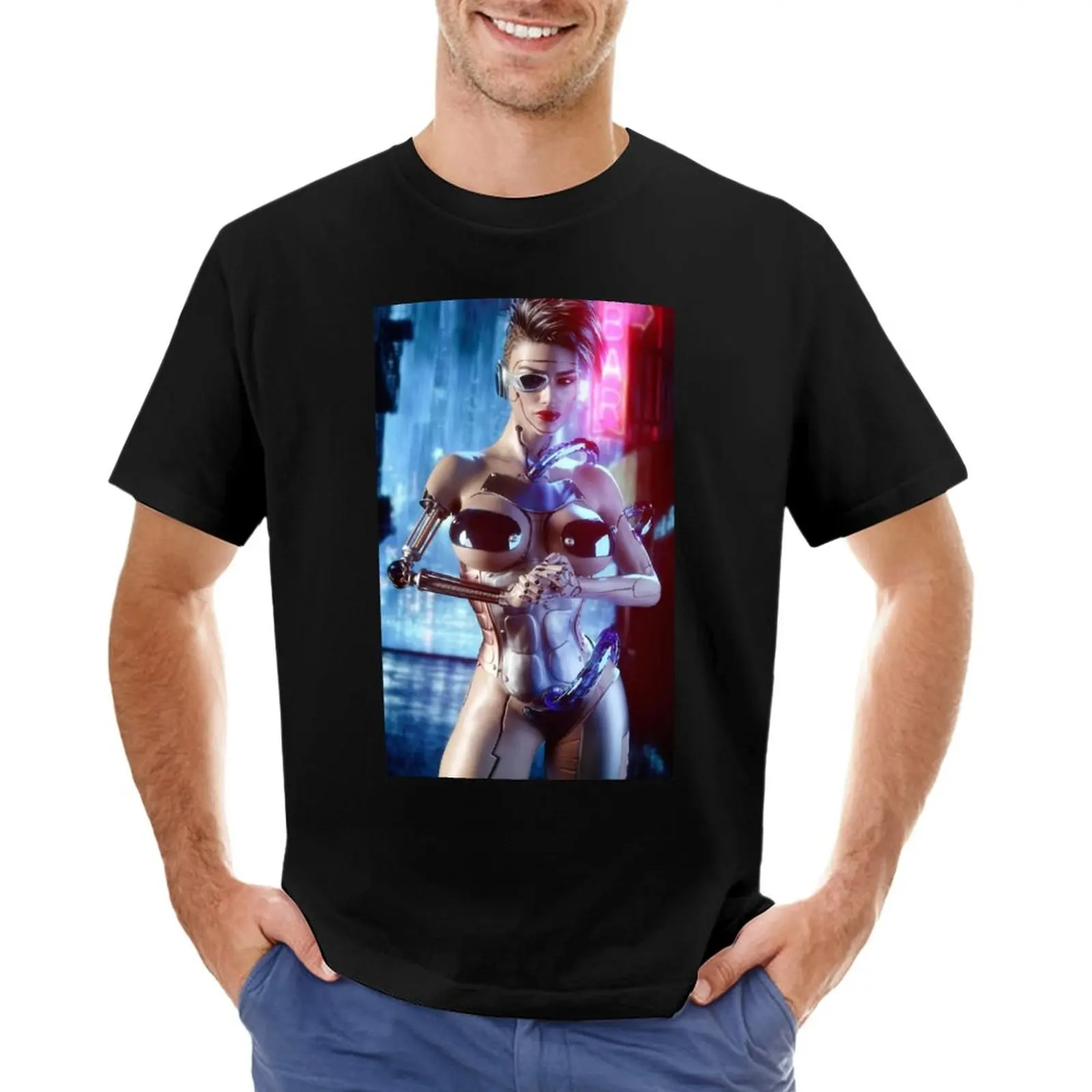 

Cyber Girl T-Shirt graphic t shirts oversized t shirt men