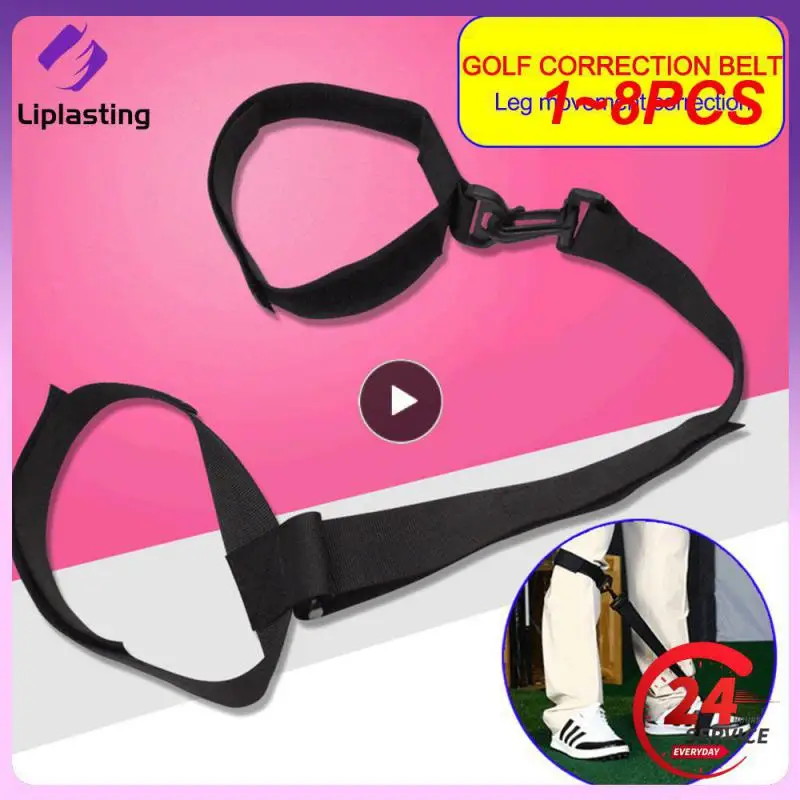 

1~8PCS Golf Leg Posture Correction Support Belt Golf Swing Training Adis Golf Leg Strap For Beginners Golf Training Aid