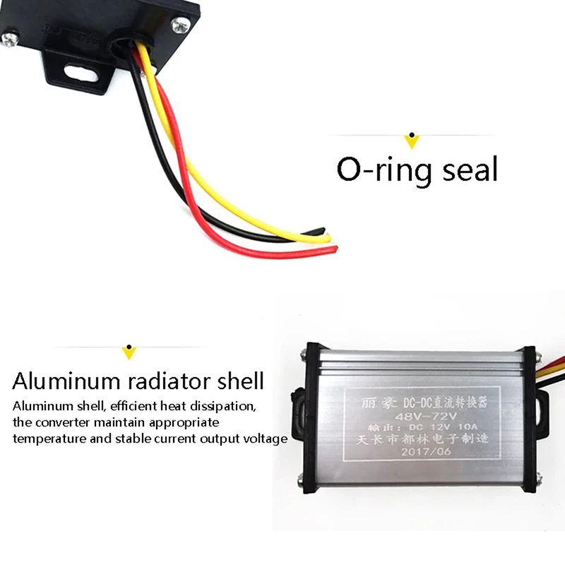 Transformer DC 36V 48V 60V 72V 96V To 12V 10A 20A Electric Bicycle Converter voltage converter power transformer