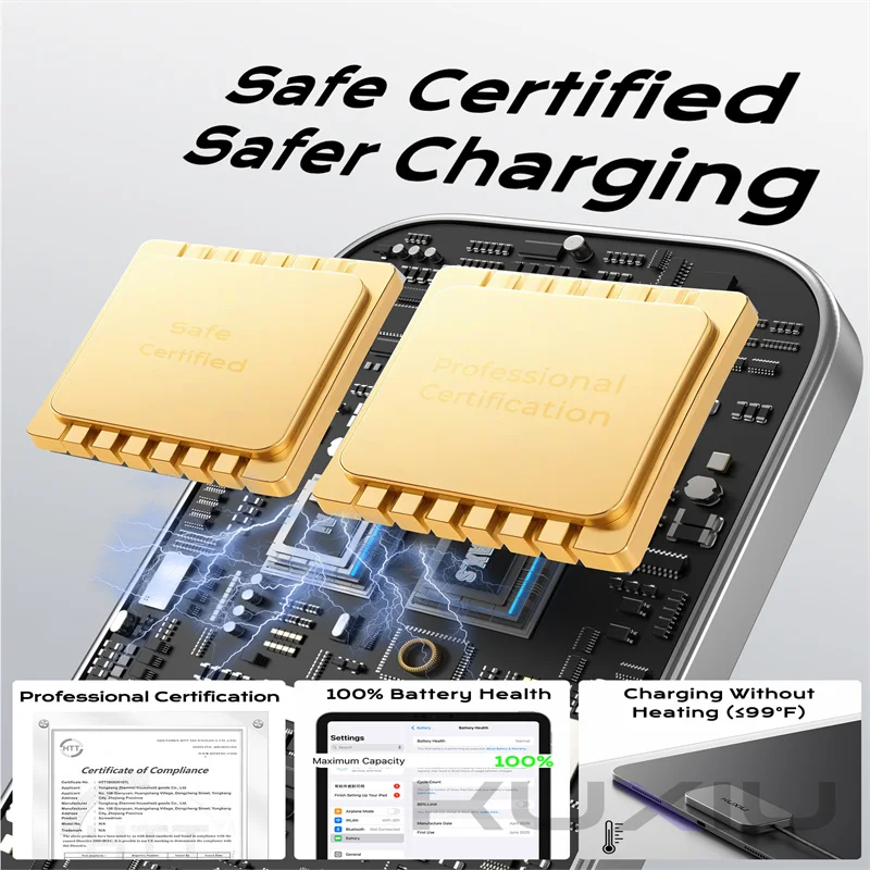 iPad - ちーこ Amazon.co.jp: KU XIU [アップグレード磁気ワイヤレス充電