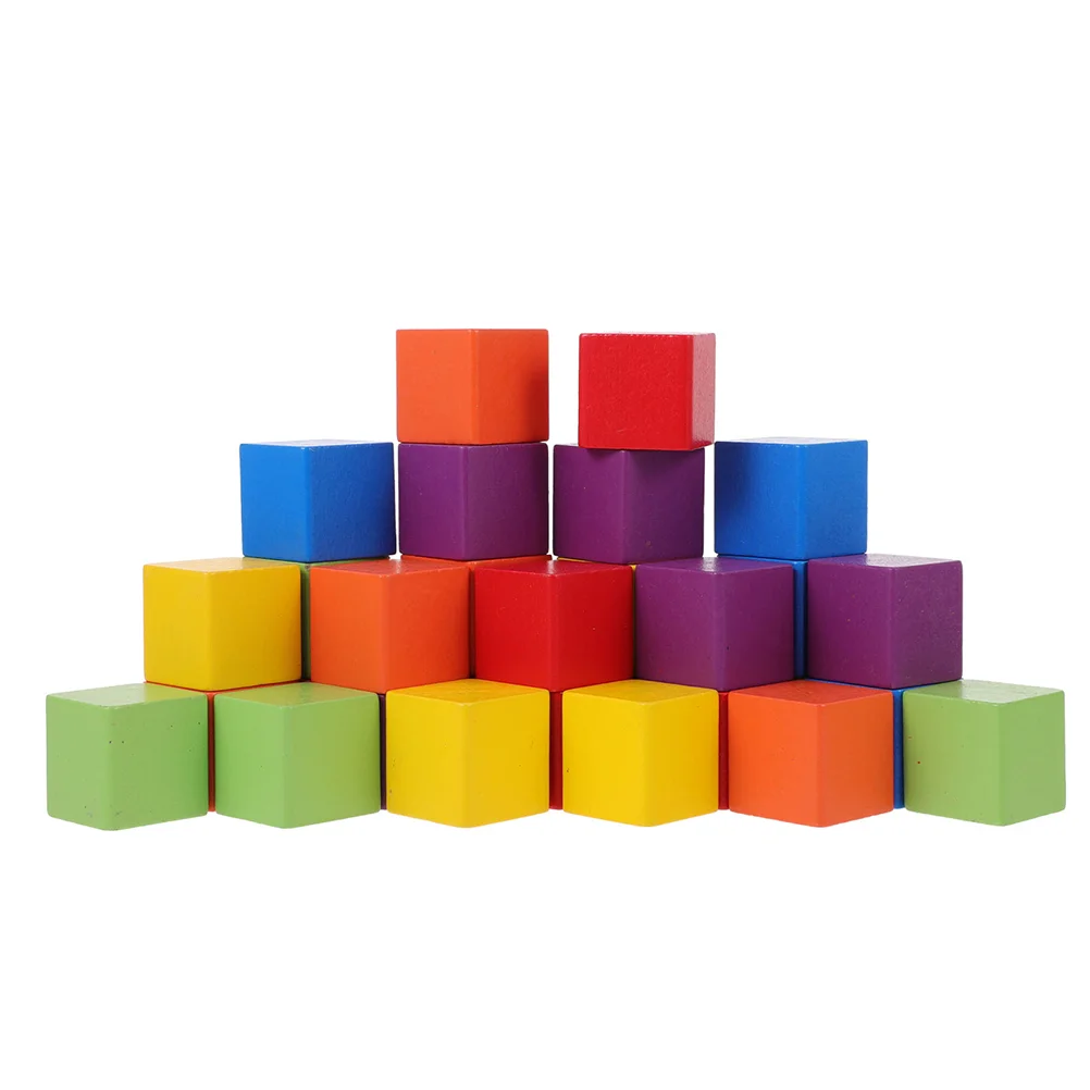 

60 Pcs Color Diy Block Cube Squares Educational Plaything Toy for Children Colorful Game