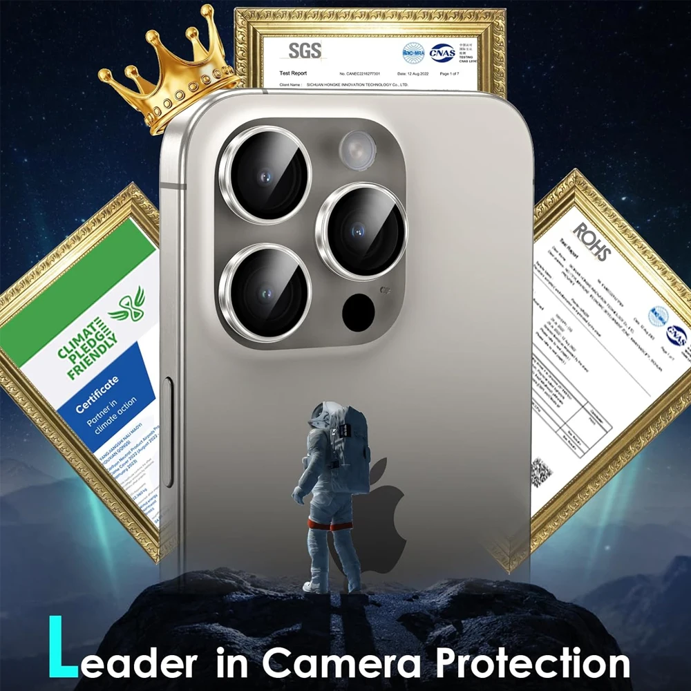 Camera Lens Protector Case iPhone16Pro 16 Pro Max Transparent Lens Tempered Glass