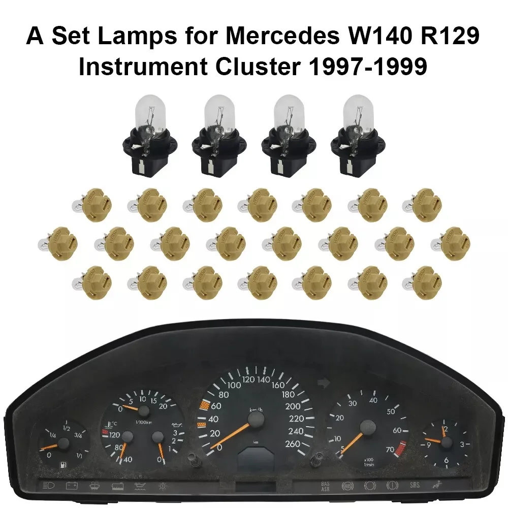 메르세데스 W140 R129 계기판용 전구 세트 1997-2001