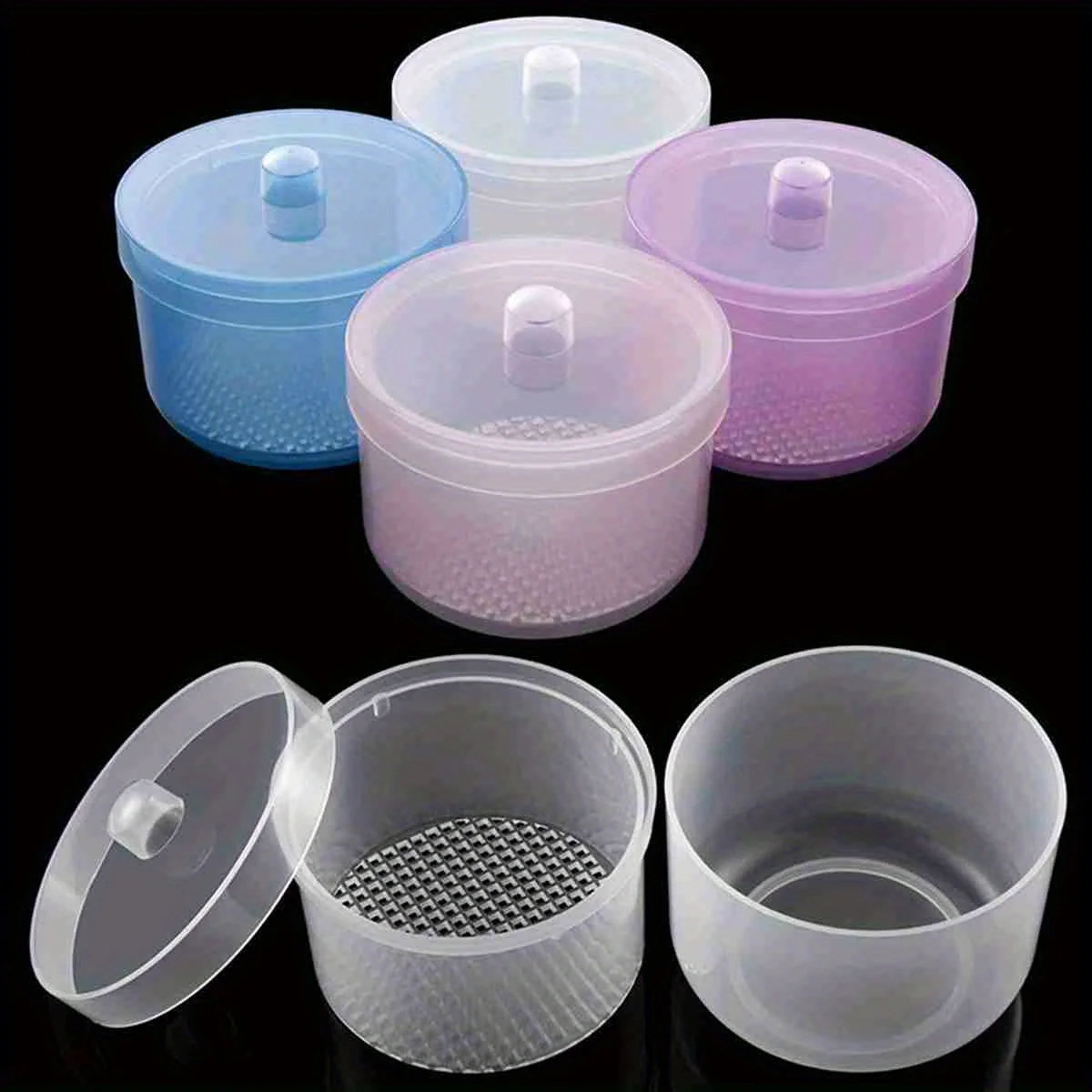 Scatola per la pulizia e la disinfezione della testina per lucidatura delle unghie con scatola per ammollo per la disinfezione ad alta temperatura con filtro - immagine 3
