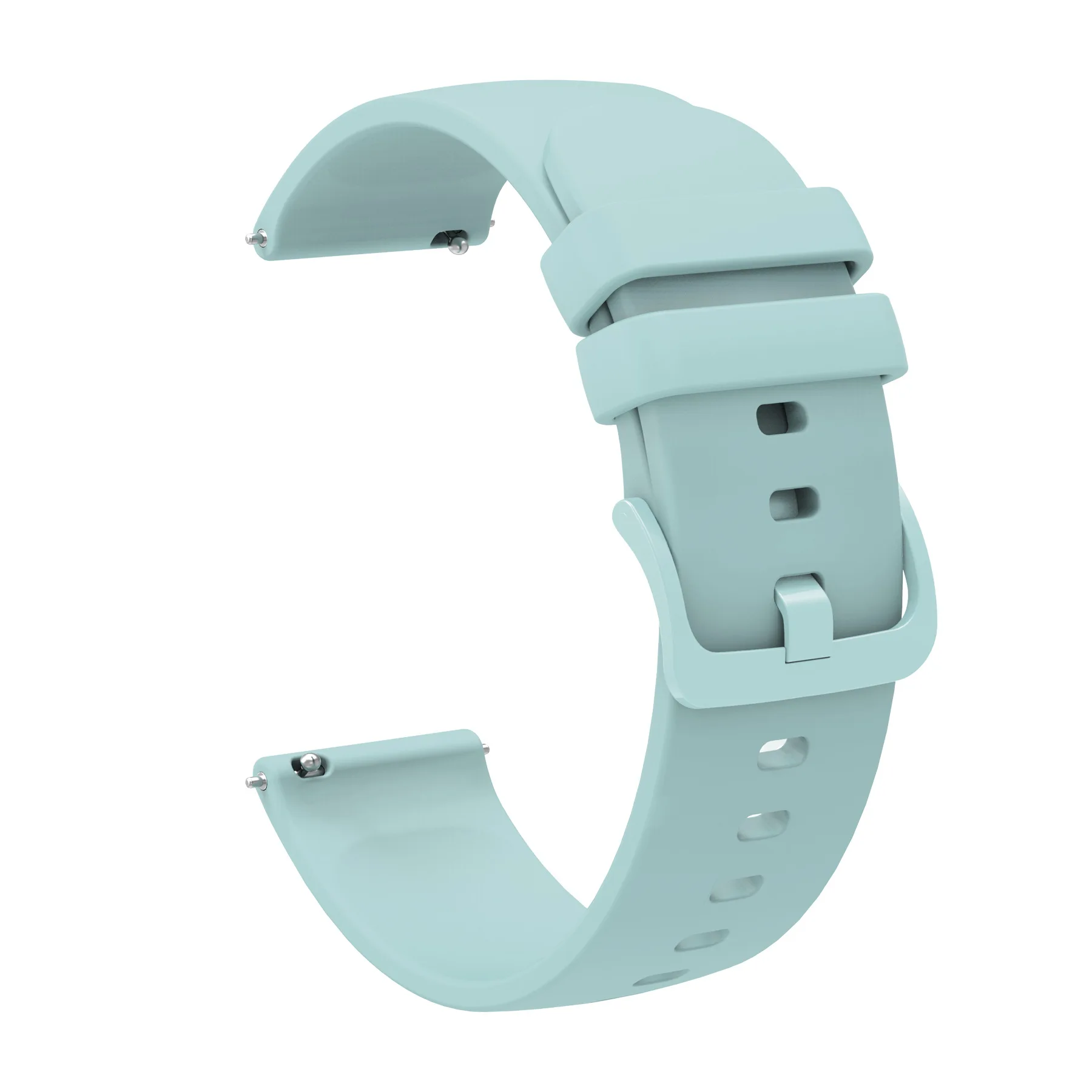 Versatile 20mm Silicone Smart Watch Strap in Classic Black