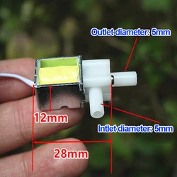 Mini Solenoid Valve DC12V Normally Closed Electromagnetic Water Valve Electric Air Vent Valve N/C Flower Electric Water Valve