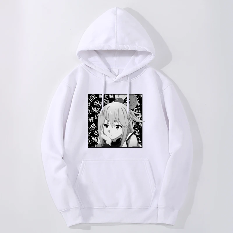 

Hot Anime Megumin Hoodies Kawaii Girl Graphic Tops Man Spring Autumn Long Sleeve Kono Subarashii Kazuma Bodywarm Casual Hoody