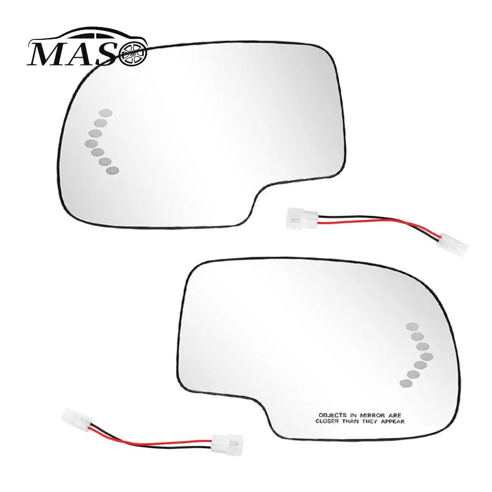 LOIYLLEN Driver Side Mirror Replacement For Chevy Silverado, GMC Sierra & Cadillac Escalade - Heated Glass With Turn Signal