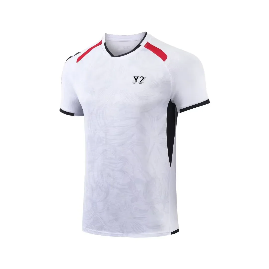 Summer Badminton Clothing Men's Women's Quick Dry Breathable Sports Short Sleeves Casual Training Competition Suit 25