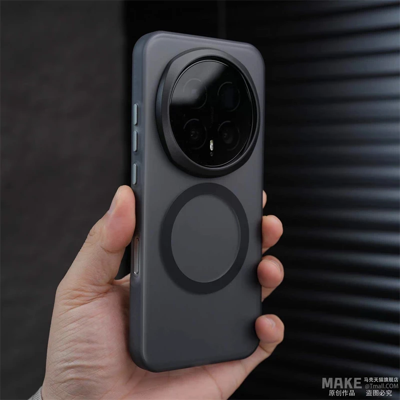 Shockproof Magnetic Skin Feel Matte Transparent Acrylic Case - Hard Back Cover with MagSafe Compatibility