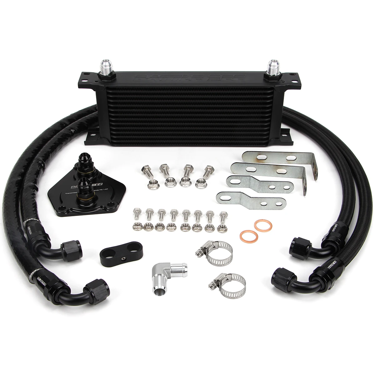 

Gearbox Cooler Kit For Honda Civic 1.5T 2.4L FC1 FK7 CVT Transmission Oil Cooler Adapter Base Plate Sandwich Battle Bee