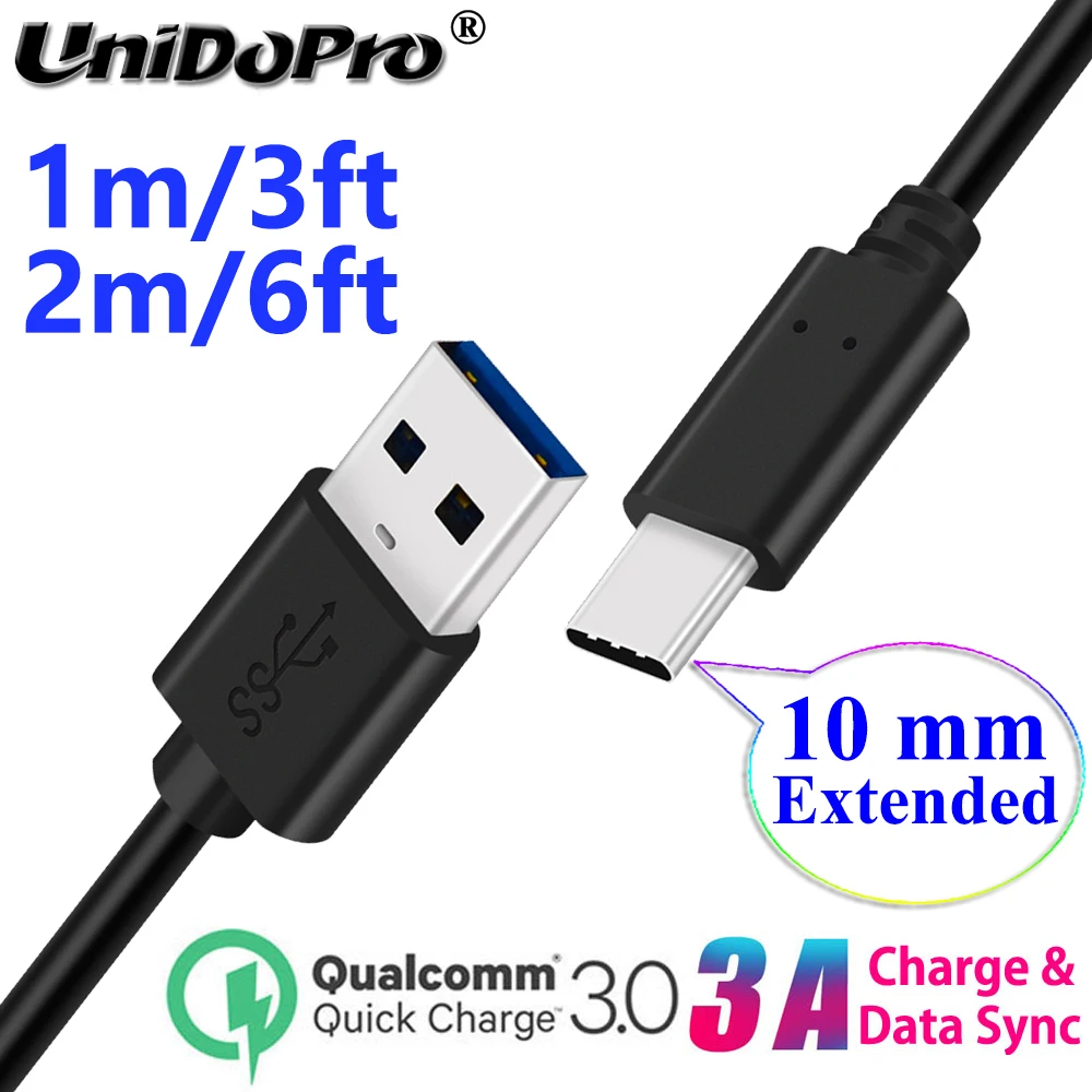 CELLONIC Cavo USB del tipo USB C Type C compatibile con ZTE Axon 7 / Axon 7 mini/ZMax Pro/Axon 9 Pro/Nubia M2 3A cavetto per telefono smartphone 1,0m