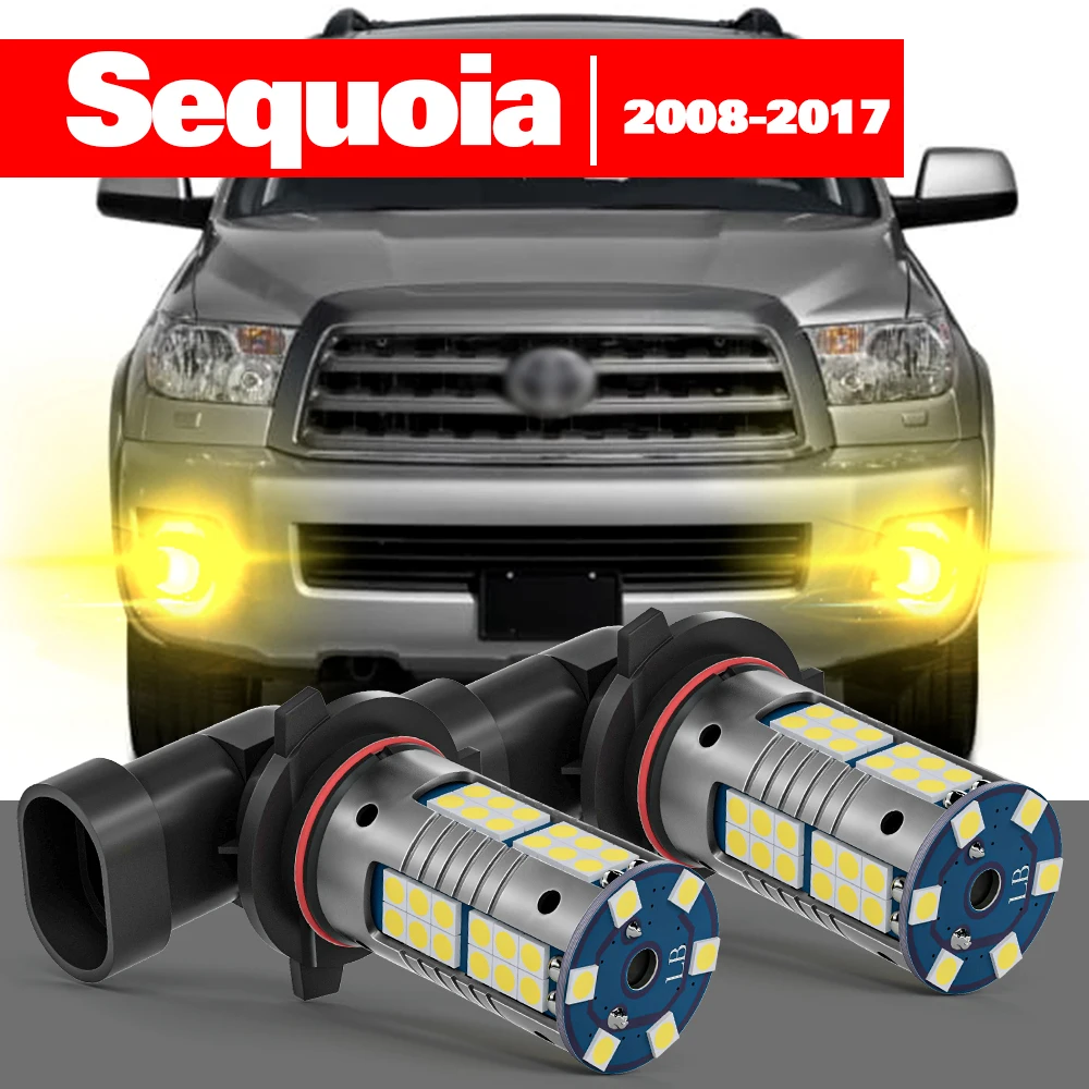 

For Toyota Sequoia 2008-2017 2pcs LED Fog Light Accessories 2009 2010 2011 2012 2013 2014 2015 2016