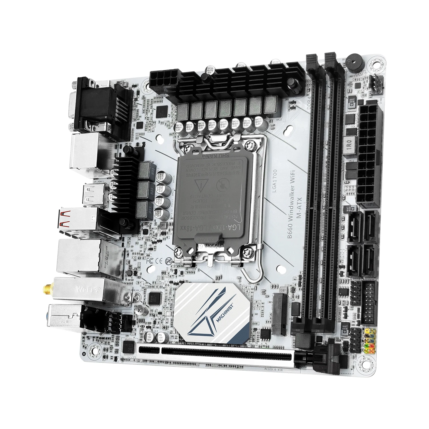 MACHINIST B660 Windwalker WIFI 마더보드 LGA 1700 지원 DDR4 RAM Intel Core  i9/i7/i5/i3/Pentium Mini-ATX(DP VGA HDMI 포함) - AliExpress