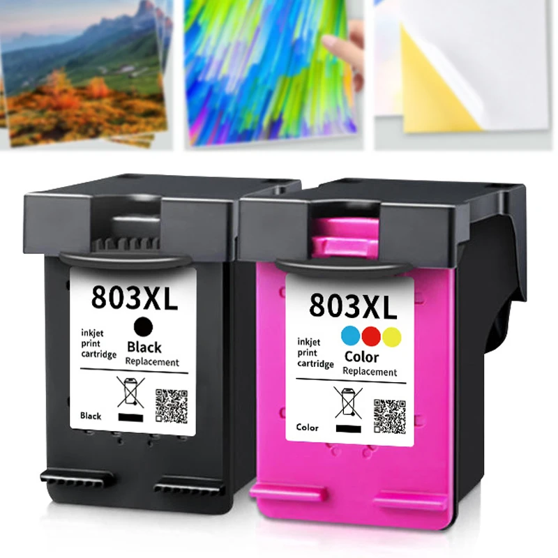 

1pc Inkjet Printer Replacement Ink Cartridge 18ml For 803XL For HP 1111 1112 2130 2131 2132 2621 2622 2623 2638