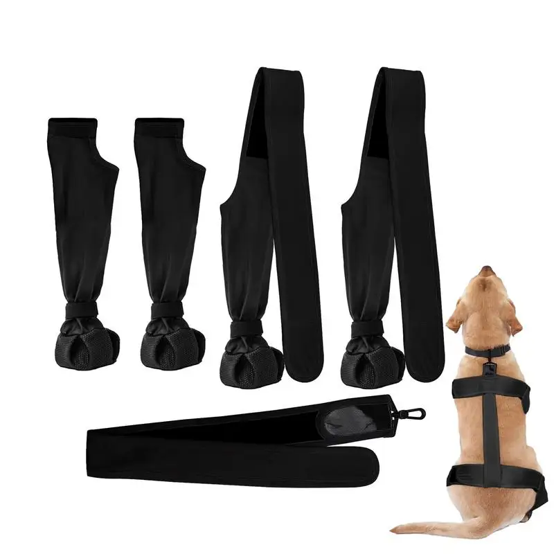 

Dog Suspender Boots Waterproof Paw Protectors Soft Puppy Boots Non slip Dog Winter Shoes Adjustable Booties for Dogs Paws