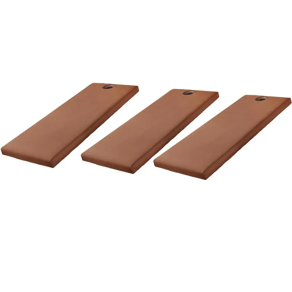 

3pcs Universal Soft Massage Table Beauty Bed Sheet Cover with Breath Hole Coffee