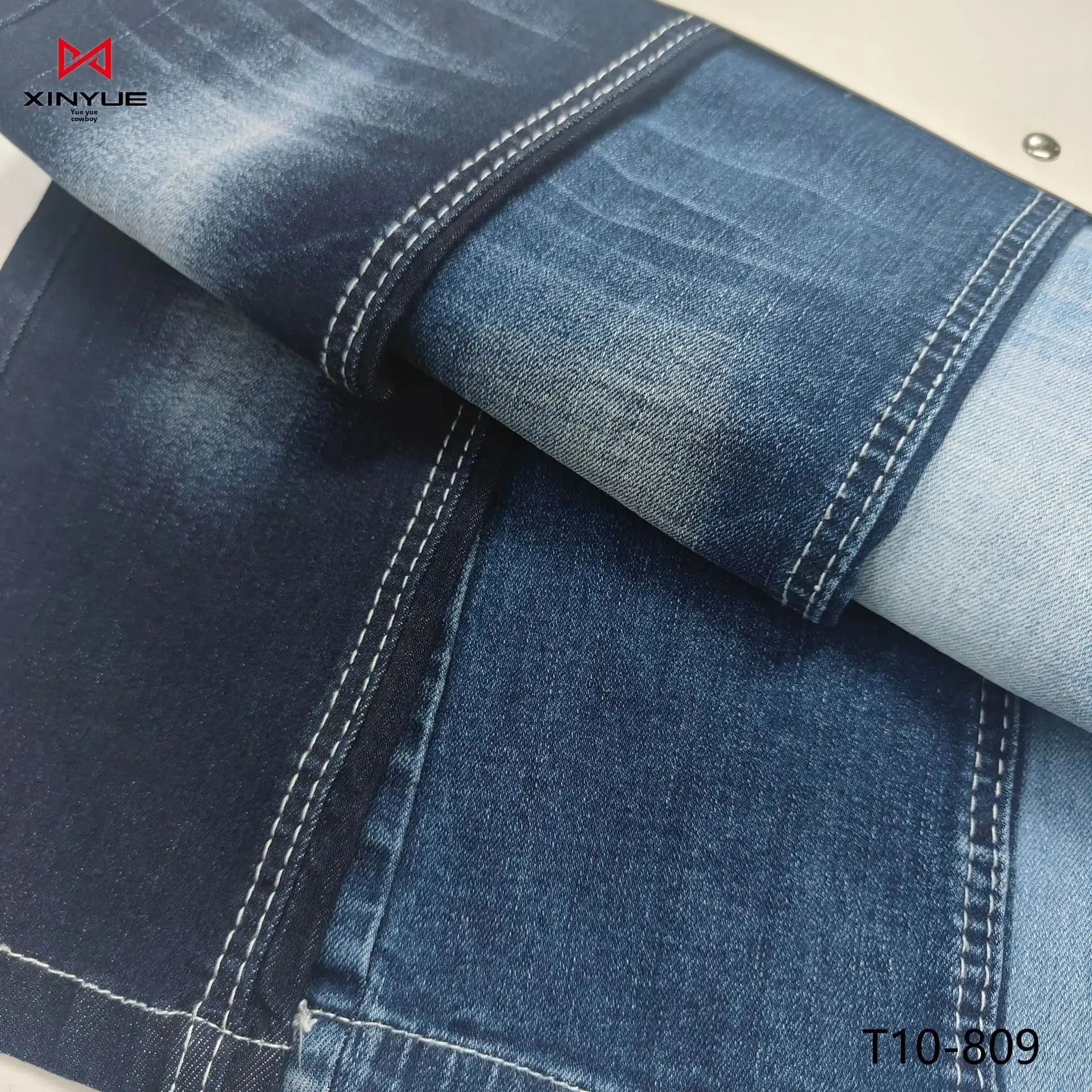 Cotton Polyester Denim Fabric Affordable for Bags Shoes Caps Clothing Materials Chinese Origin Quality Textile Goods