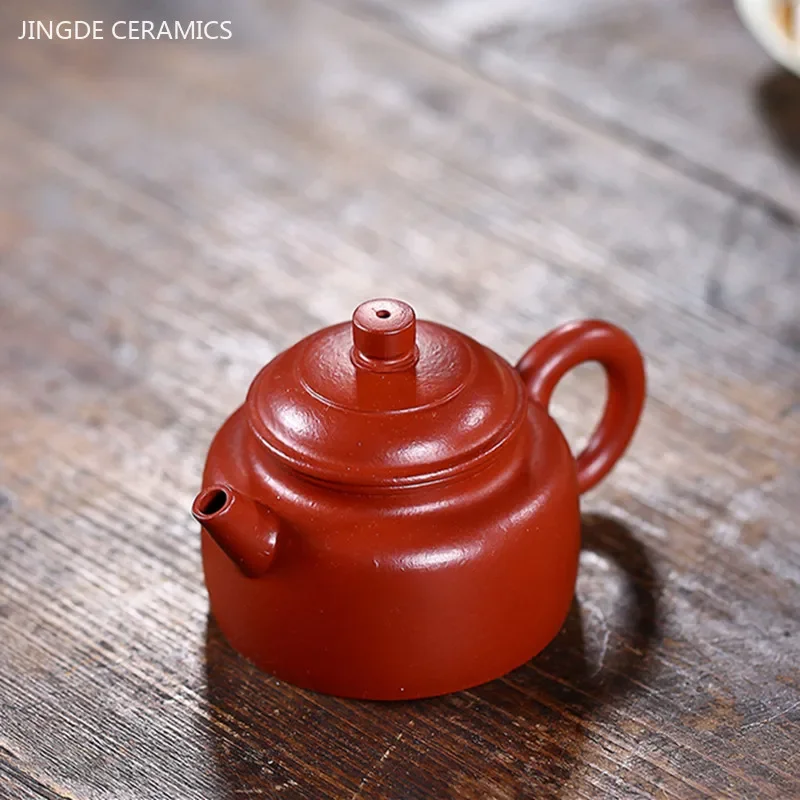 90ml Famous Yixing Purple Clay Teapot Raw Ore Dahongpao Filter Tea Pot Home Zisha Beauty Kettle Chinese Customized Tea Set