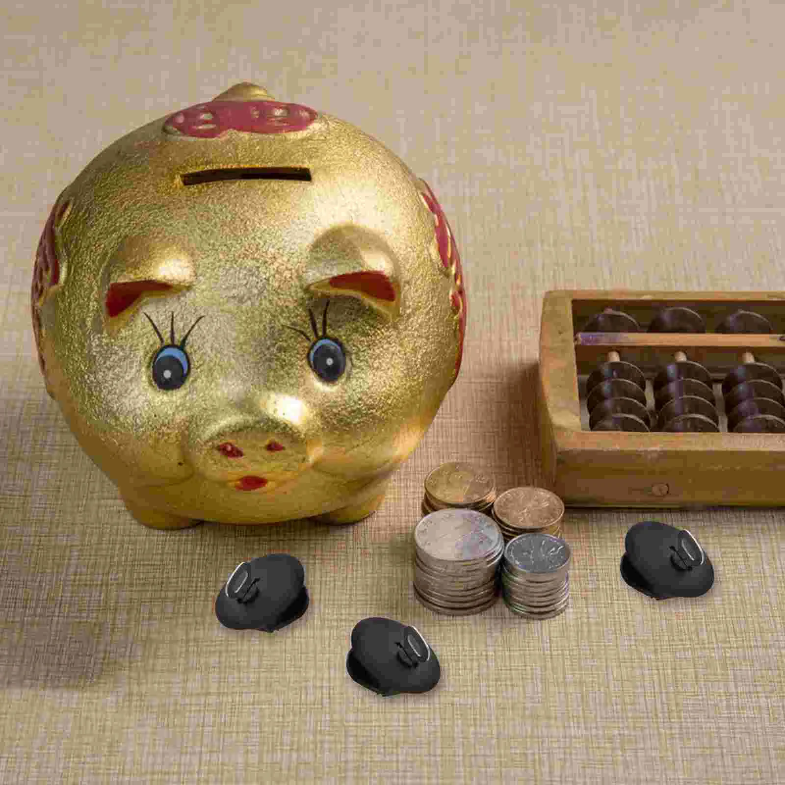 10 Pcs Money Box Closure Plug Covers Saving Container Stopper Accessory Piggy Bank Lid Key Coin Bank Replacement Plastic Storage 3