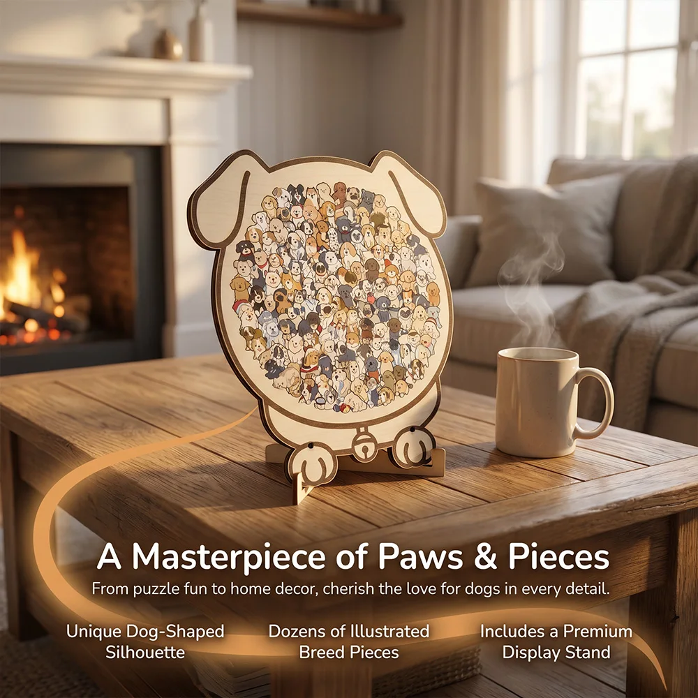 Animal Shape Wooden Jigsaw Puzzle With Stand Screwdriver Tools Adult Stress Relief Puzzle Home Desktop Decor Gift 2