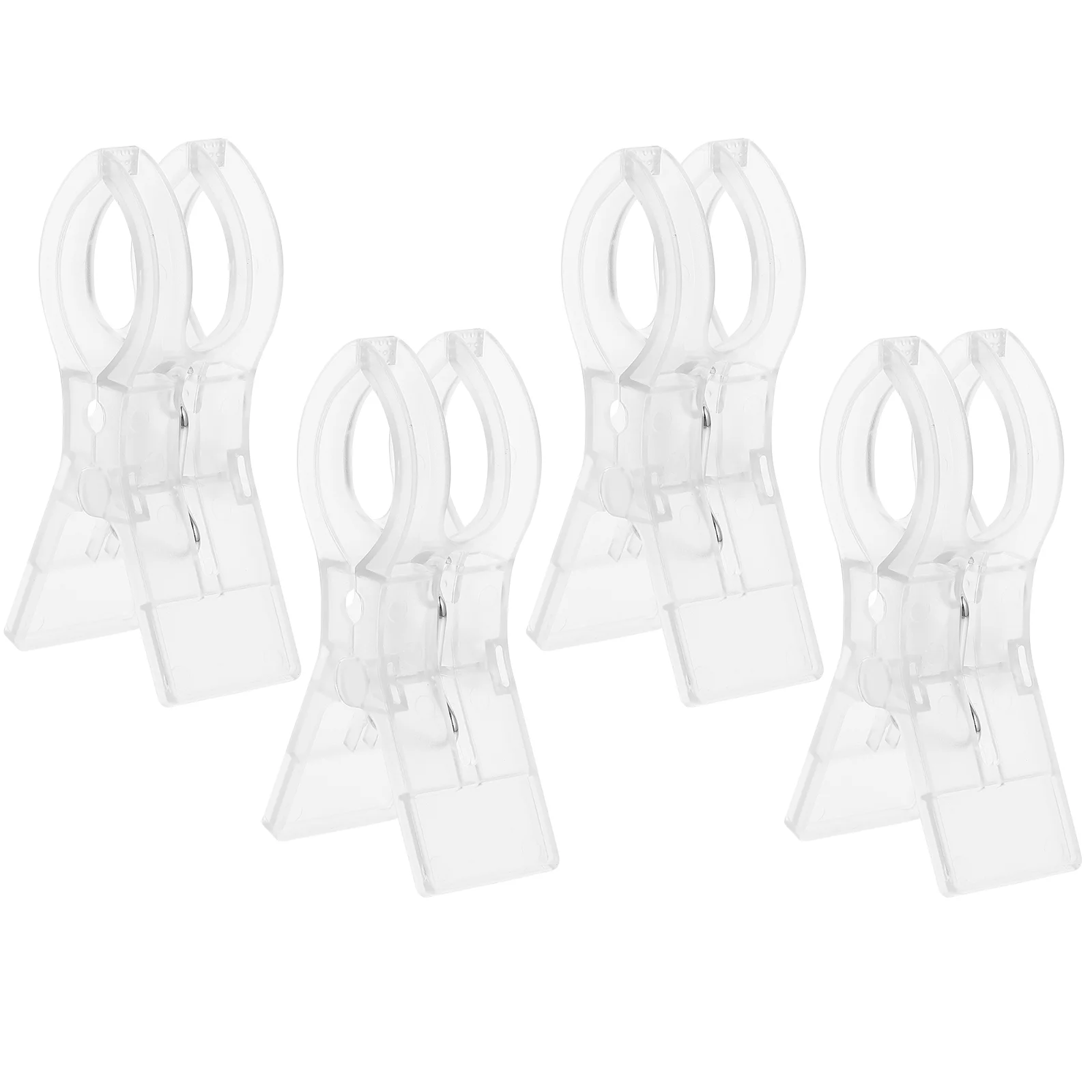 

4 Pcs Windproof Quilt Clamps Plastic Cloth Hangers Beach Towel Simple Clips Abs Clothing Drying