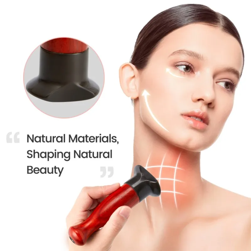 USB Electric Massager Bian Stone Heating Face Massage for Neck Tighten Lift Facial Skin Guasha Energy Stone Needle Warm Gua Sha