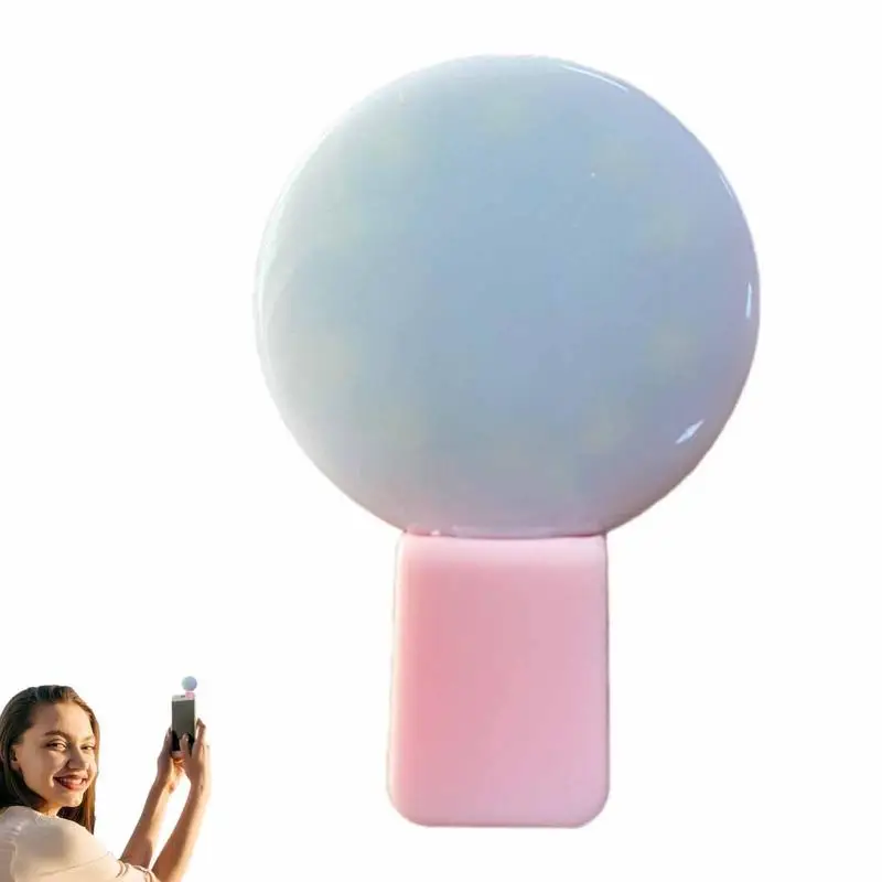 Clip Fill Video Light Outdoor Selfie Light Per Telefono Mini Ring Light Portatile Ricaricabile Per Fotografare Videoconferenze
