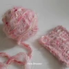 100g Plush Yarn Pink Wool Yarn for Crochet Thread Peach Color velvet yarn chunky Fancy yarns for Knitting and crochet 1