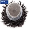 Australia Curly Hair Male Hair Prosthesis French Lace With Pu Base Men Wig 100% Human Hair Exhuast System Unit Wigs For Men 5