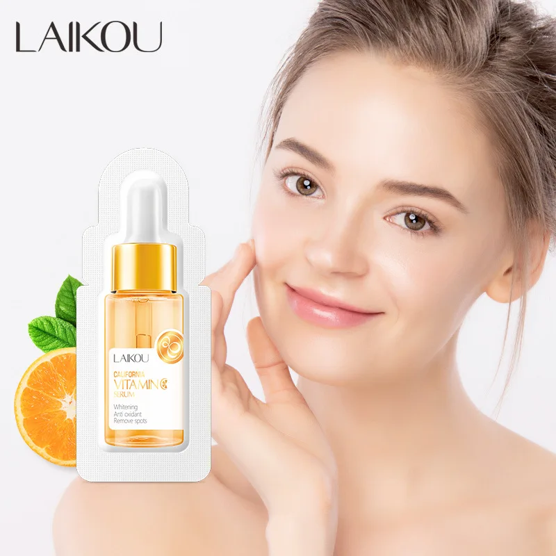 

100pcs LAIKOU Vitamin C Serum Facial Essence Moisturizing Hydrating Anti-Aging Anti Wrinkle Whitening Serum Skin Care Products