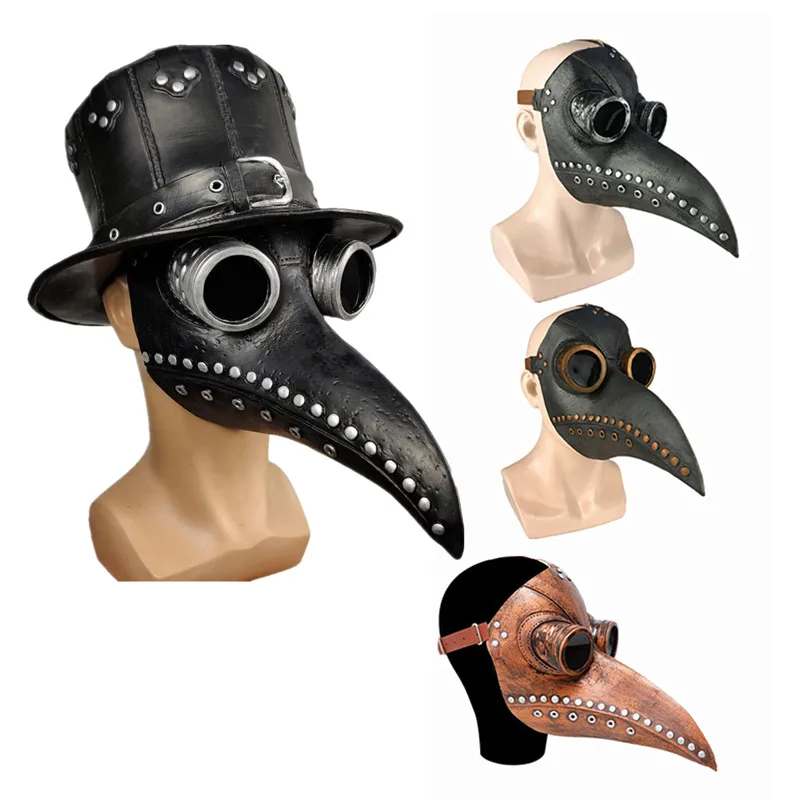 Halloween Costume Halloween Cloak Plague Doctor Mask Cosplay Costume Adult and Child Set