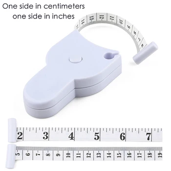 Selbststraffendes Körpermaßband Lineal 150 cm für Nähen, Schneiderarbeiten - Maßband für Taille, Brust, Beine