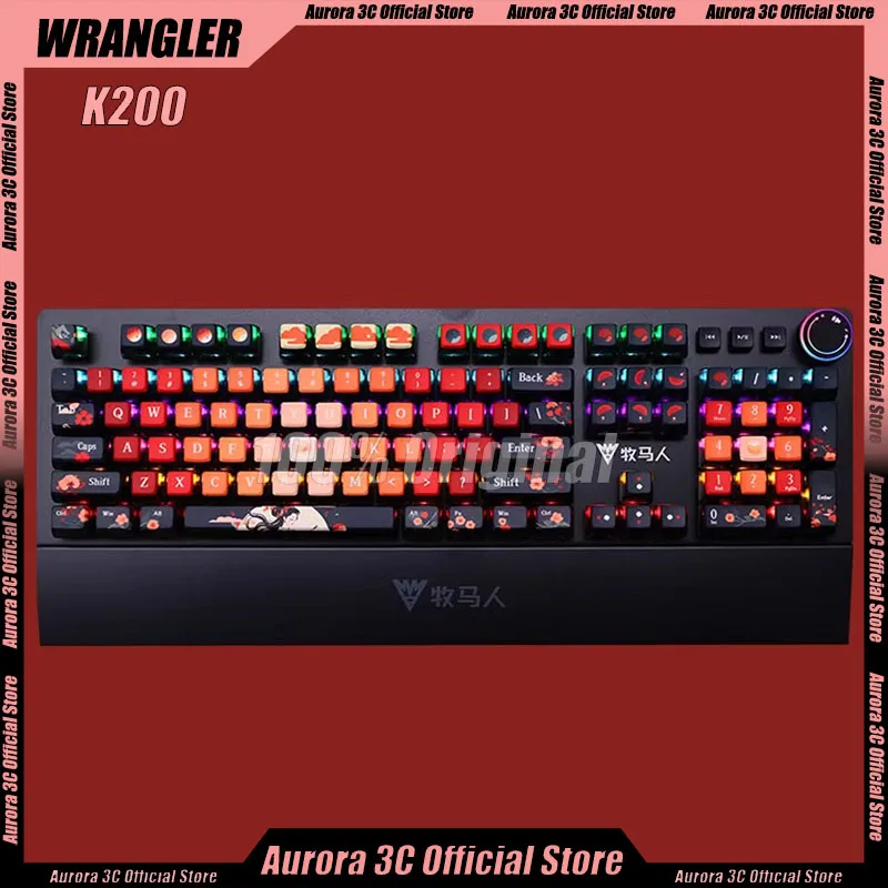 

Wrangler K200 Mechanical Keyboard Wired Keyboard Gaming Keyboards With Hand Support Hot-Swap Rgb Customizion Esports Keyboards