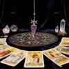 Péndulo espiritual de 2 piezas combinado con disco de adivinación astrológica, herramienta de adivinación para hacer decisiones y rituales espirituales 1