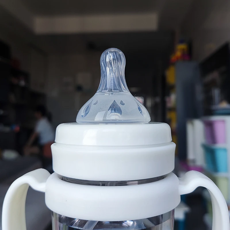 Baby Pp Bottle 3 nipples with Gravity Ball Mark Mouth with Handle Milk Bottles Newborn